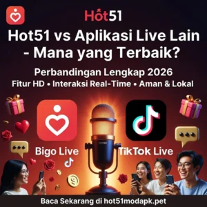 Read more about the article Hot51 Dibanding Aplikasi Live Lain
